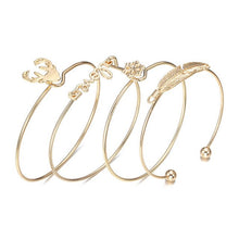 Load image into Gallery viewer, New 4Pcs/Set Gold Color