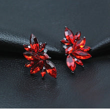 Load image into Gallery viewer, Red Crystal Earrings