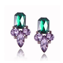 Load image into Gallery viewer, Red Crystal Earrings