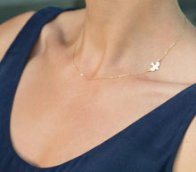 Load image into Gallery viewer, Metal Chain Bar Circle Lariat Necklace