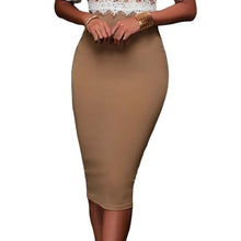 Load image into Gallery viewer, High Waist Slim Skirt