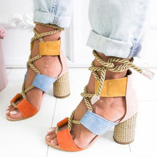 Load image into Gallery viewer, Sandals Lace Up Summer Shoes