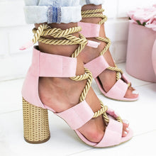 Load image into Gallery viewer, Sandals Lace Up Summer Shoes