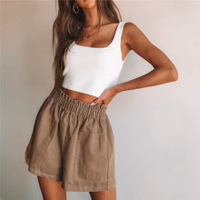 Load image into Gallery viewer, High Waist Casual Shorts