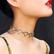 Load image into Gallery viewer, Metal Chain Bar Circle Lariat Necklace