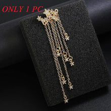 Load image into Gallery viewer, Silver Gold Star Earrings