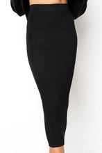 Load image into Gallery viewer, Long Black White High Waist Pencil Skirts